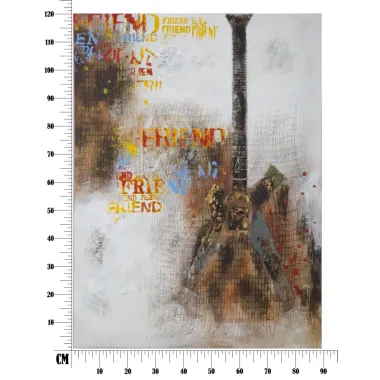 OBRAZ NA PŁÓTNIE GITARA ARTY 90 3,5 120 cm